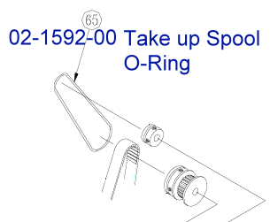 02-1592-00 KT Take-up Spool O-ring