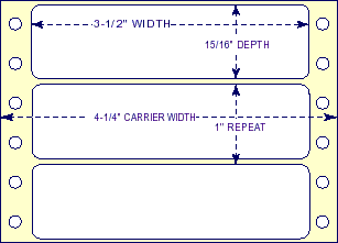Address Labels Tractor Feed 1 up