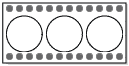 1 inch white tabs with tractor feed
