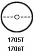 1700T Porforated Round White Paper Circle Tab for Rena UT361 Wafer Seal