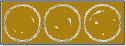 Frosted Tab - Postal Wafer Seal with Brown Backing