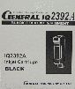 General IQ2392A Black Solvent & Pigment Inkjet Cartridge