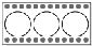 1 inch white wafer seals with tractor feed