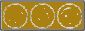 Frosted Tab - Postal Wafer Seal with Brown Backing