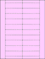 Pink Lazer Sheet Mail Bag Tags