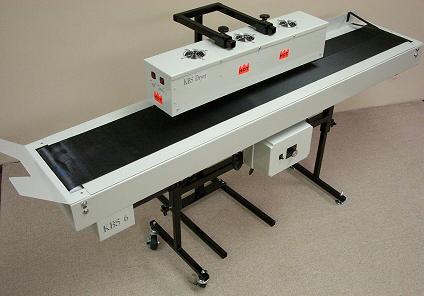 KBS Drying Conveyor with a 6 foot wide belt conveyor and 30 inch dryer