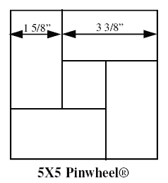 Universal Meter Tape: PinWheel 5x5